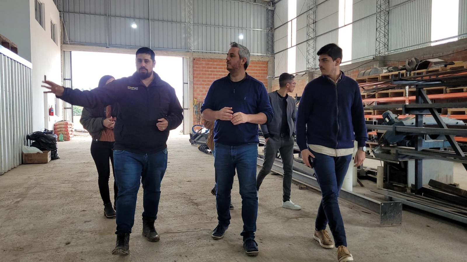 Intendente de Colón, José Luis Walser visitando VialPlan