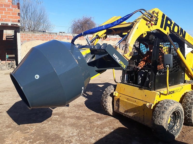 Mezcla y transporte de hormigón en espacios reducidos