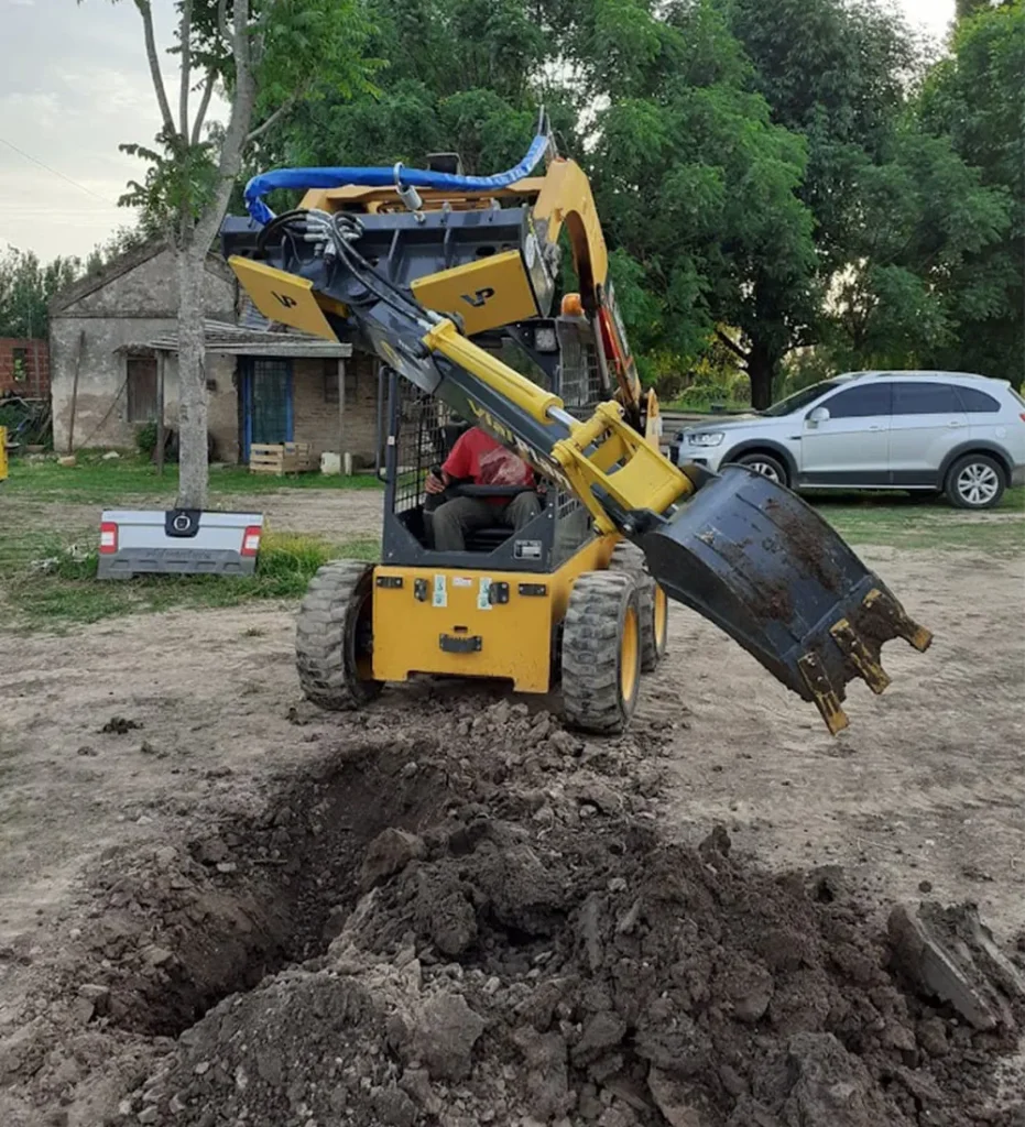 Brazo retro vs zanjadora