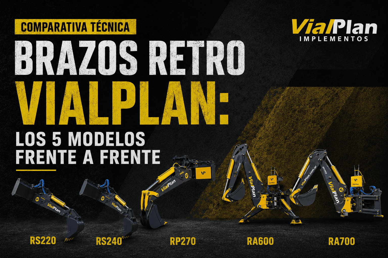 Brazos retro VialPlan: comparativa técnica de los 5 modelos