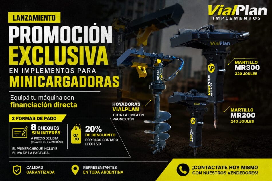 Promoción VialPlan: Martillos Hidráulicos y Hoyadoras con Financiación Exclusiva